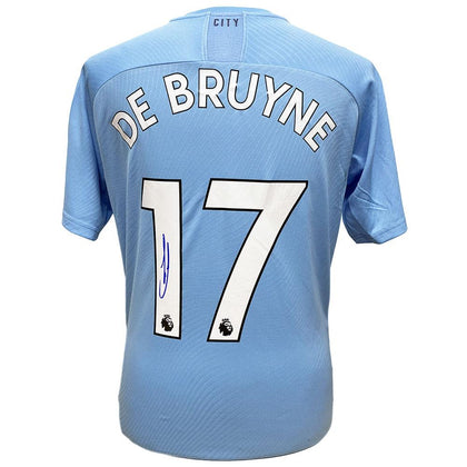 Manchester City FC De Bruyne Signed Shirt Image 1