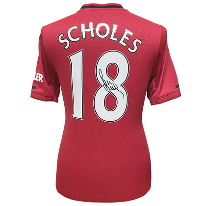 Manchester United FC Scholes Signed Shirt Image 1