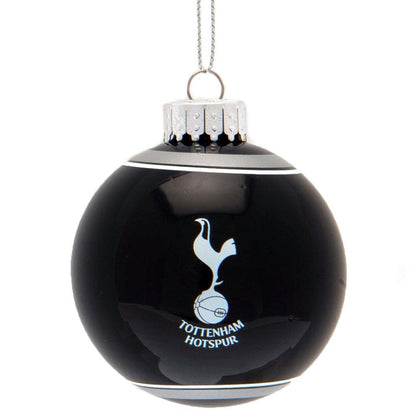 Tottenham Hotspur FC Christmas Glass Bauble Image 1