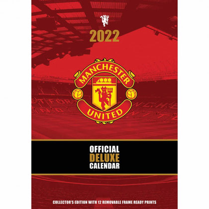 Manchester United FC 2022 Deluxe Calendar Image 1