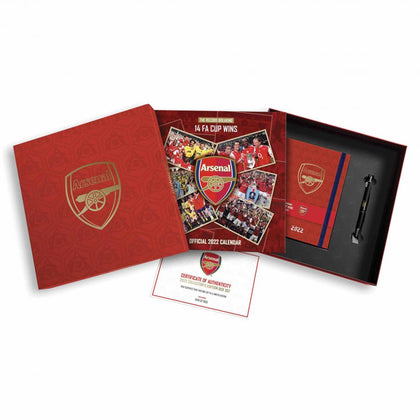 Arsenal FC Collectors 2022 Calendar Gift Set Image 1