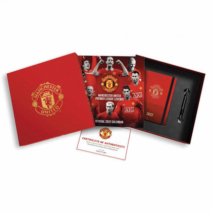 Manchester United FC Collectors 2022 Calendar Gift Set Image 1