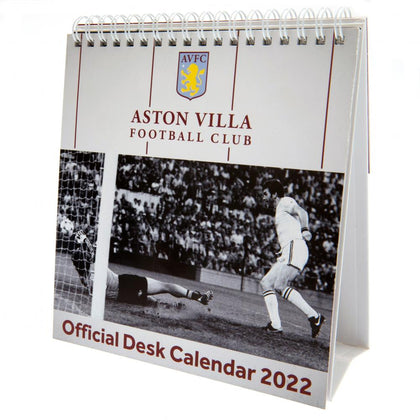 Aston Villa FC 2022 Desktop Calendar Image 1