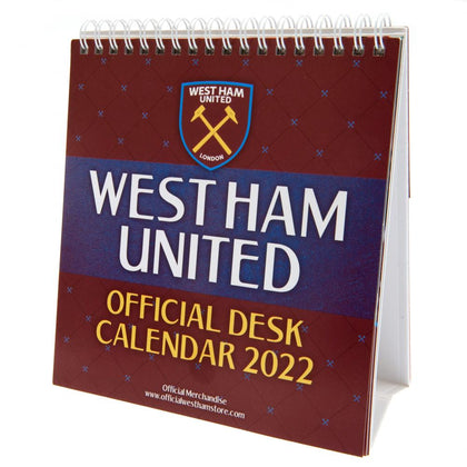 West Ham United FC 2022 Desktop Calendar Image 1