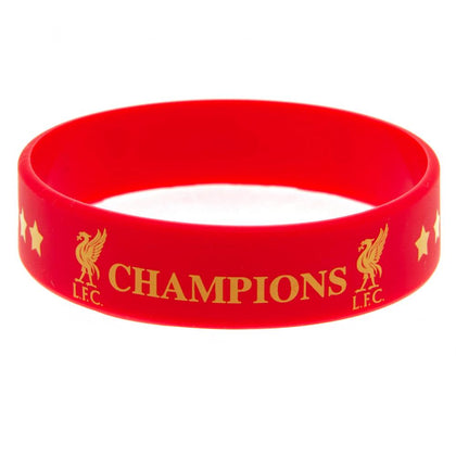 Liverpool FC Champions Of Europe Silicone Wristband Image 1