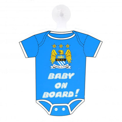 Manchester City FC Baby On Board Car Decoration Image 1