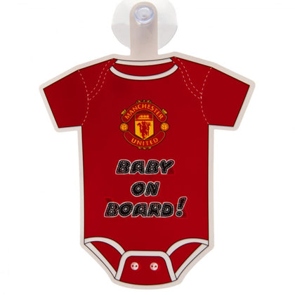 Manchester United FC Baby On Board Sign Car Decoration Image 1