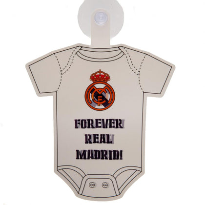 Real Madrid FC Baby On Board Car Decoration Image 1