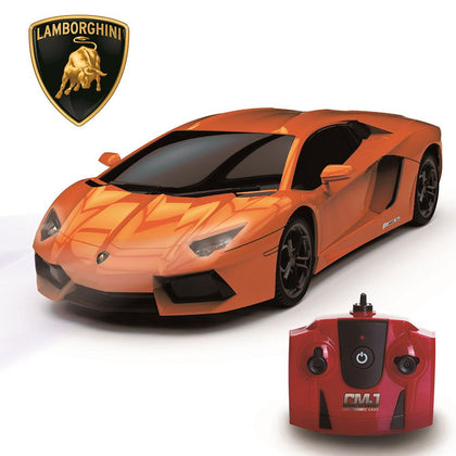 Lamborghini Aventador 1:24 Scale Radio Controlled Car Orange Image 1
