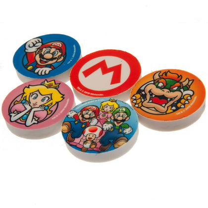 Super Mario Eraser Set Image 1