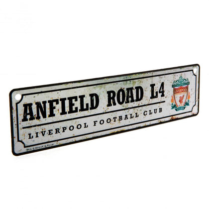 Liverpool FC Retro Metal Window Sign Image 1
