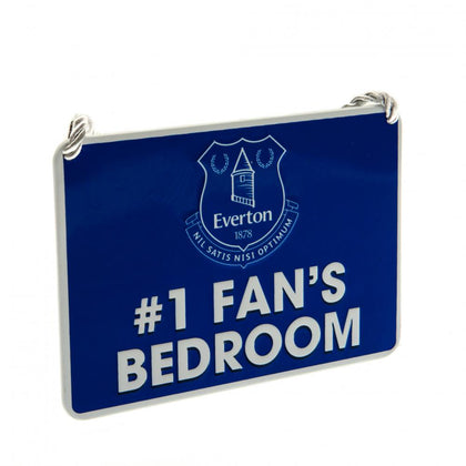Everton FC No1 Fan Metal Bedroom Sign Image 1
