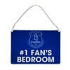 Everton FC No1 Fan Metal Bedroom Sign Image 2