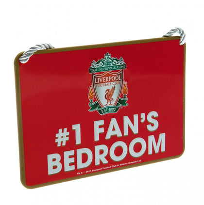 Liverpool FC No1 Fan Metal Bedroom Sign Image 1