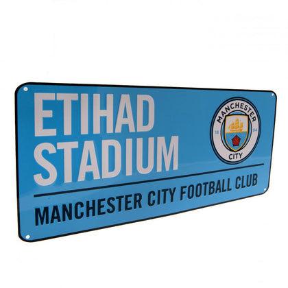 Manchester City FC Metal Street Sign Image 1