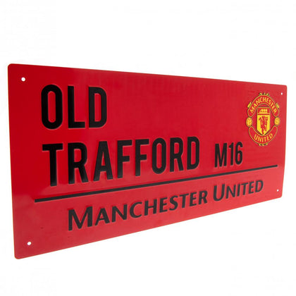 Manchester United FC Metal Street Sign Image 1