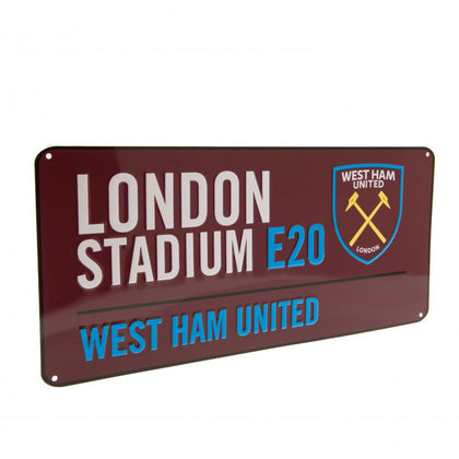 West Ham United FC Metal Street Sign Image 1