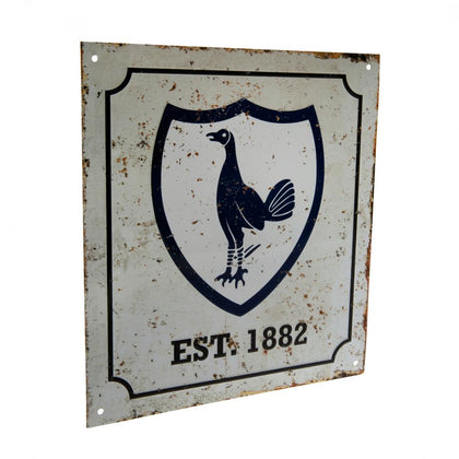Tottenham Hotspur FC Retro Logo Metal Sign Image 1
