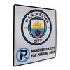 Manchester City FC No Parking Metal Sign Image 1