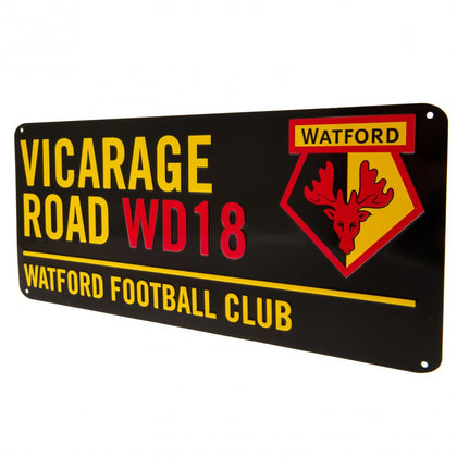 Watford FC Metal Street Sign Image 1