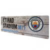 Manchester City FC Rustic Metal Garden Sign Image 2