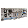 Manchester City FC Rustic Metal Garden Sign Image 3