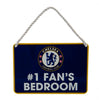 Chelsea FC No1 Fan Metal Bedroom Sign Image 2