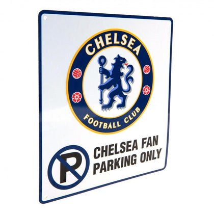 Chelsea FC No Parking Metal Sign Image 1