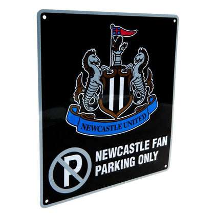 Newcastle United FC No Parking Metal Sign Image 1