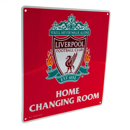 Liverpool FC Home Changing Room Metal Sign Image 1