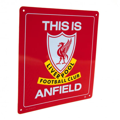 Liverpool FC This is Anfield Metal Sign Image 1