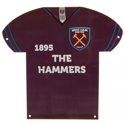 West Ham United FC Metal Shirt Sign Image 1