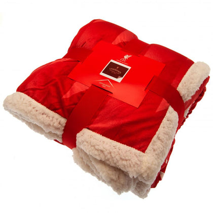 Liverpool FC Sherpa Fleece Blanket Image 1
