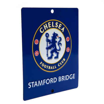 Chelsea FC Metal Window Sign Image 1