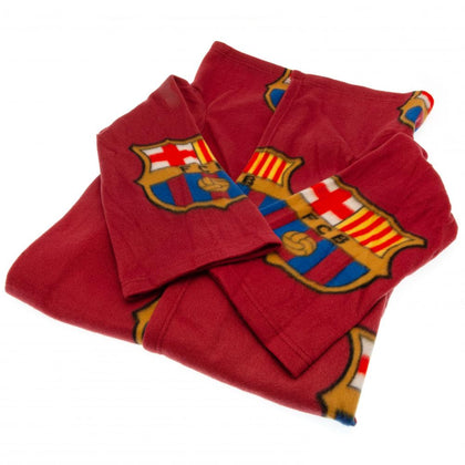 FC Barcelona Snuggle Fleece Blanket Image 1