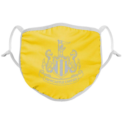 Newcastle United FC Yellow Reflective Face Covering Image 1