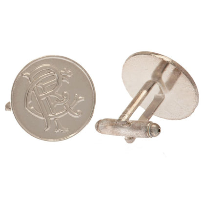 Rangers FC Silver Plated Formed Cufflinks Image 1