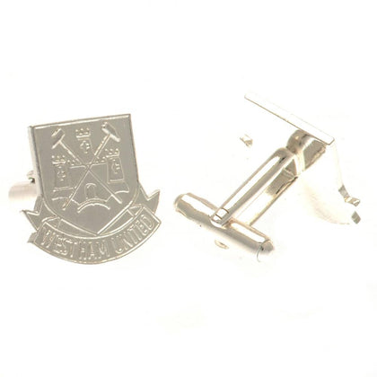 West Ham United FC Silver Plated Formed Cufflinks Image 1