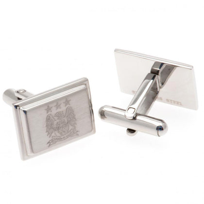 Manchester City FC Stainless Steel Cufflinks Image 1