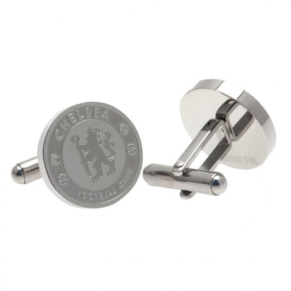 Chelsea FC Stainless Steel Formed Cufflinks Image 1
