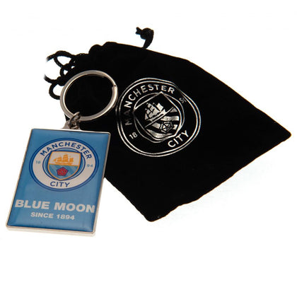 Manchester City FC Deluxe Keyring Image 1
