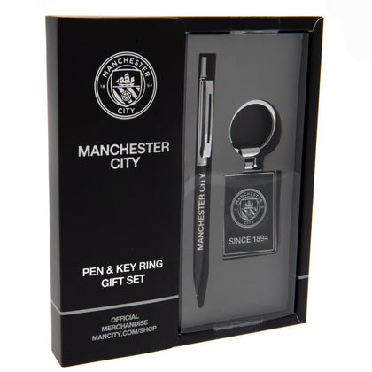 Manchester City FC Pen & Keyring Set Image 1