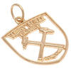 West Ham United FC 9ct Gold Crest Pendant Image 1