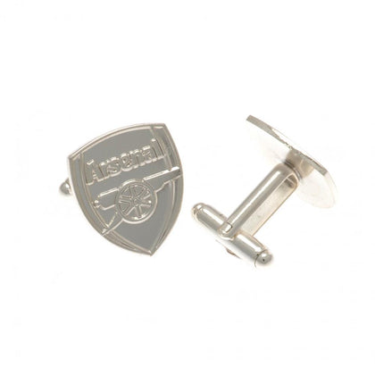 Arsenal FC Silver Plated Formed Cufflinks Image 1