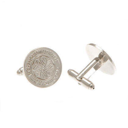 Celtic FC Silver Plated Formed Cufflinks Image 1