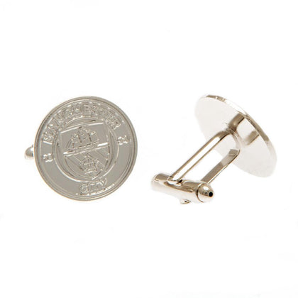 Manchester City FC Silver Plated Formed Cufflinks Image 1