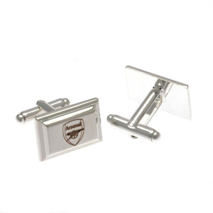 Arsenal FC Silver Plated Cufflinks Image 1