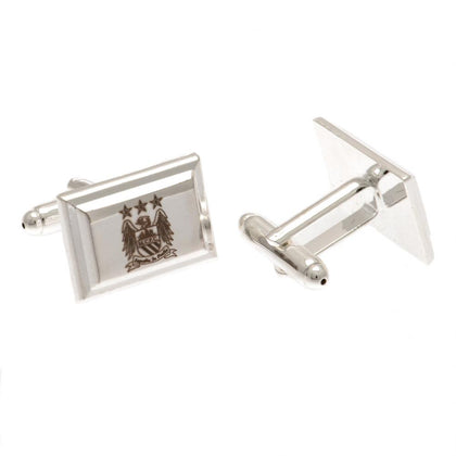 Manchester City FC Silver Plated Cufflinks Image 1