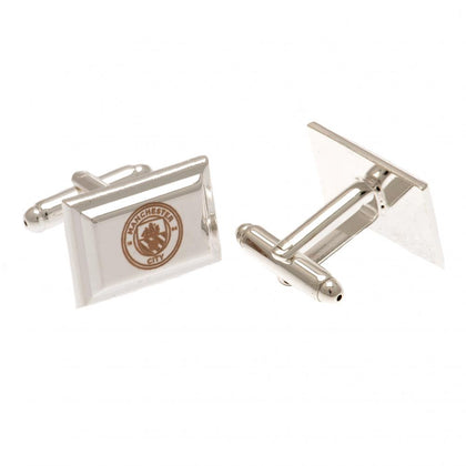 Manchester City FC Silver Plated Cufflinks Image 1
