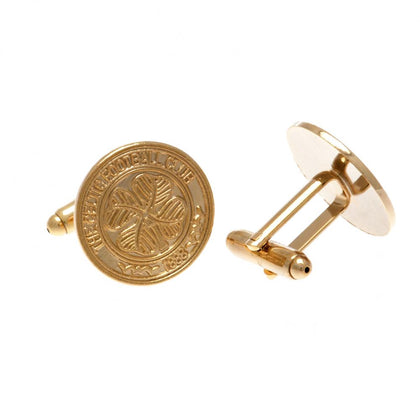 Celtic FC Gold Plated Cufflinks Image 1